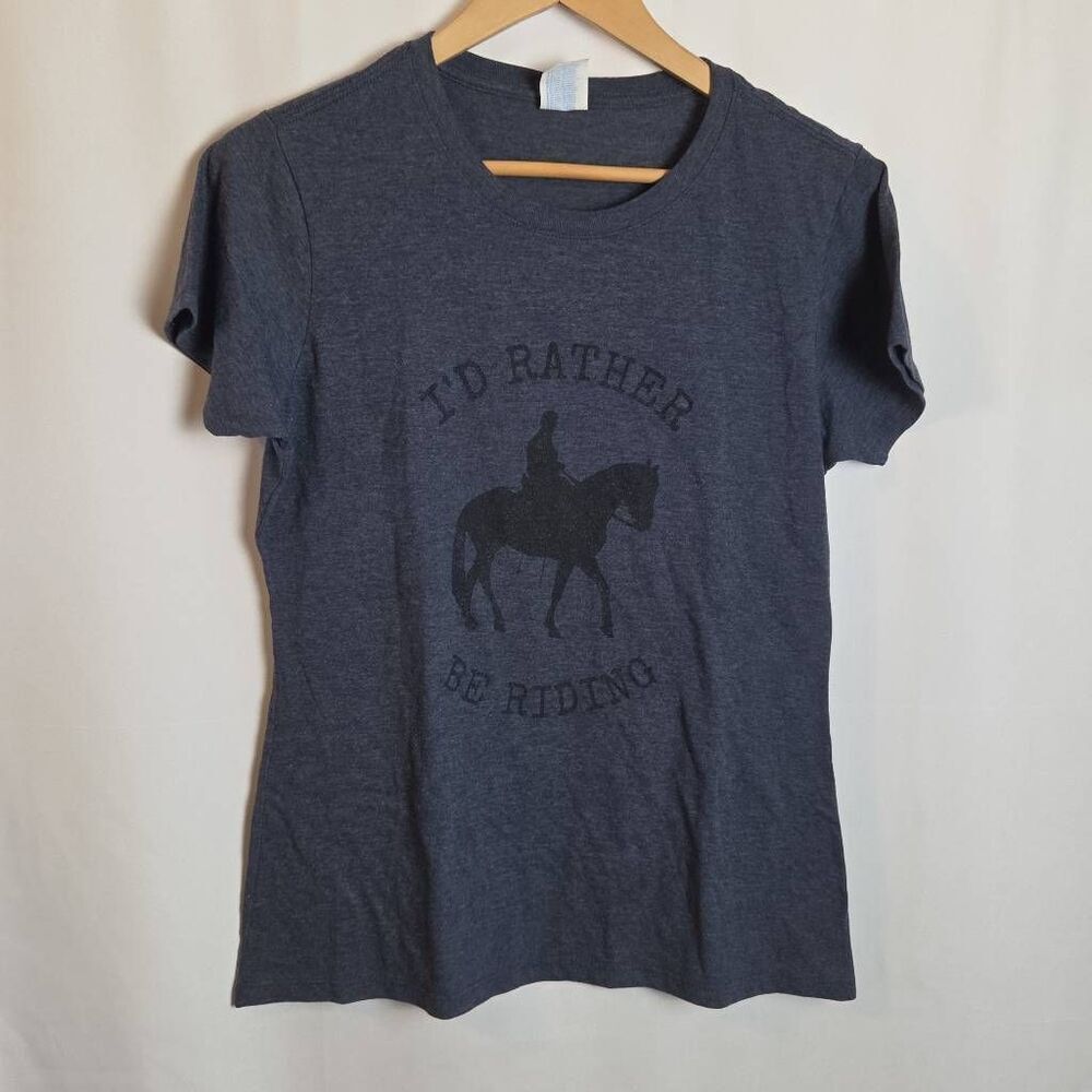 I'd Rather Be Riding Horses Shirt Size Medium